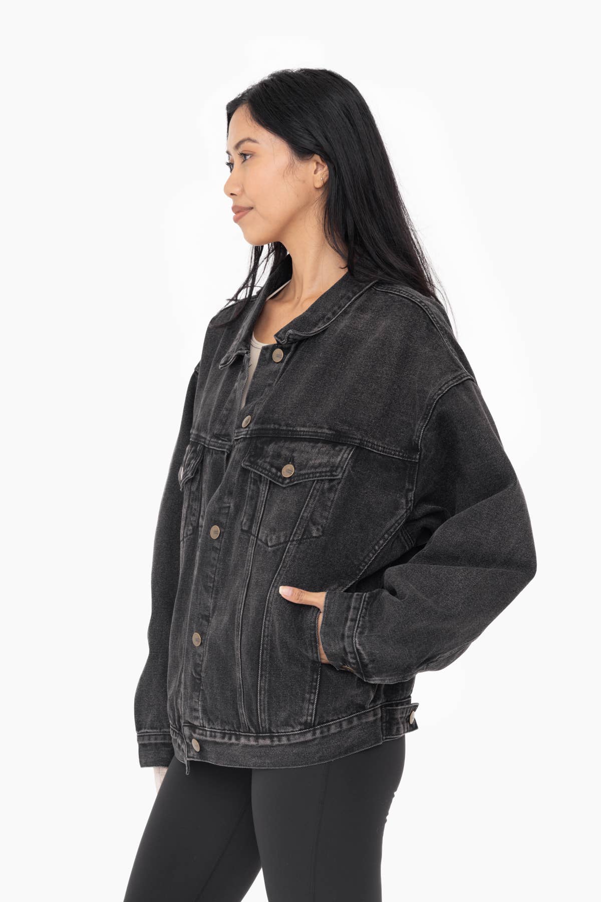 The Nina Boxy-Cut Denim Jacket