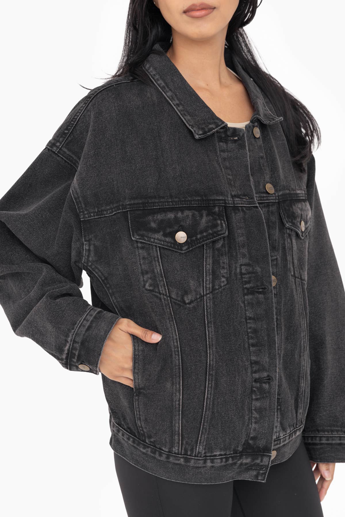 The Nina Boxy-Cut Denim Jacket