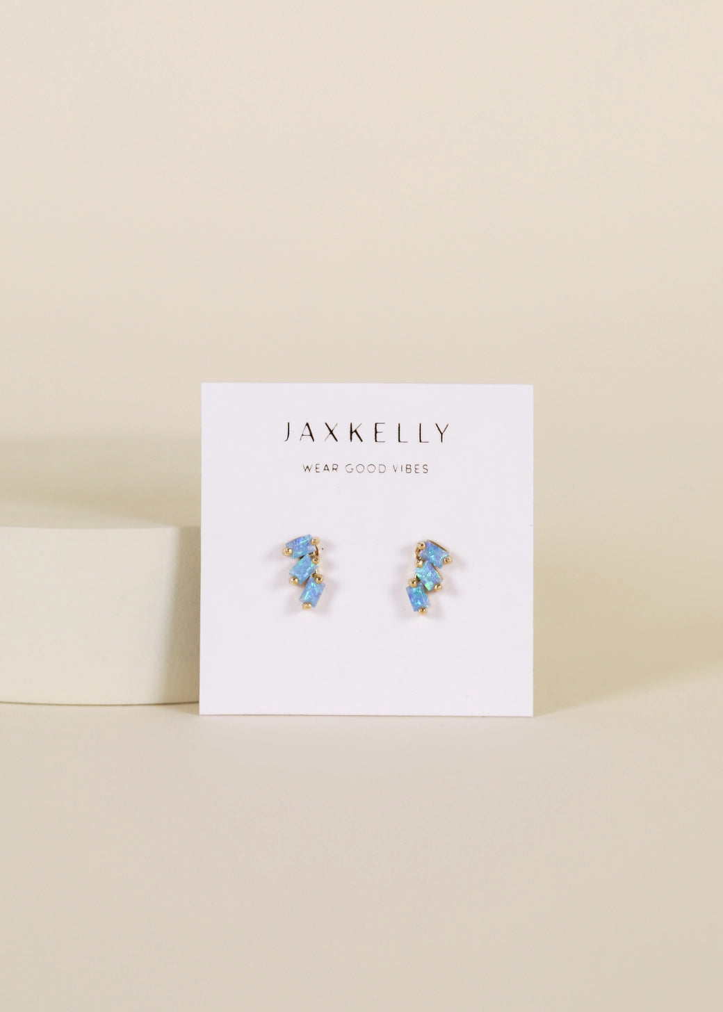 JaxKelly Offset Trio Earring