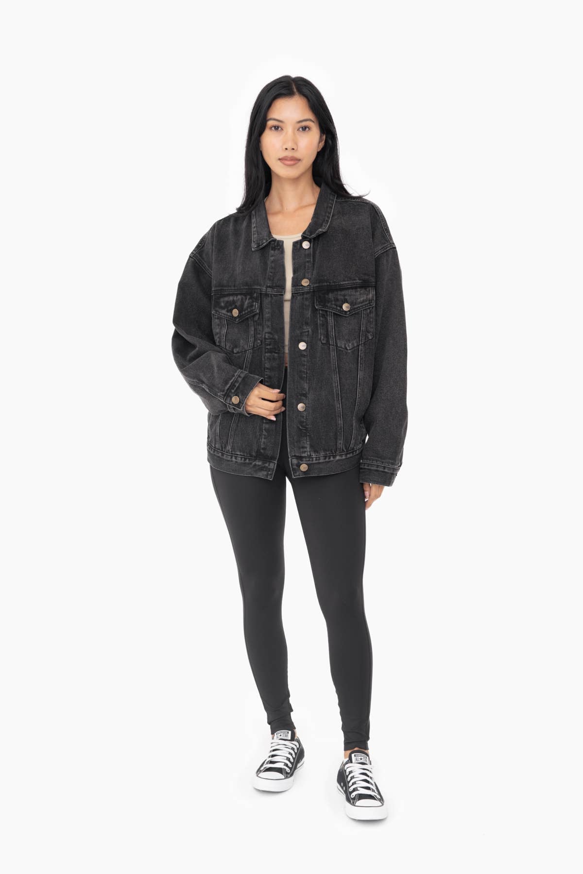 The Nina Boxy-Cut Denim Jacket