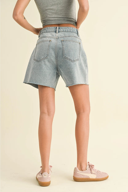 Washed Denim Short