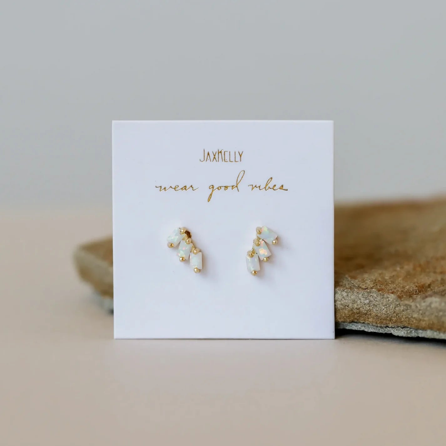 JaxKelly Offset Trio Earring