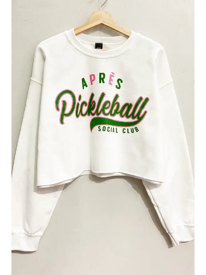 Apres Pickleball Cropped Sweatshirt