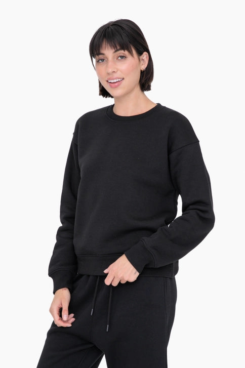 Basic Fleece Sweatshirt.