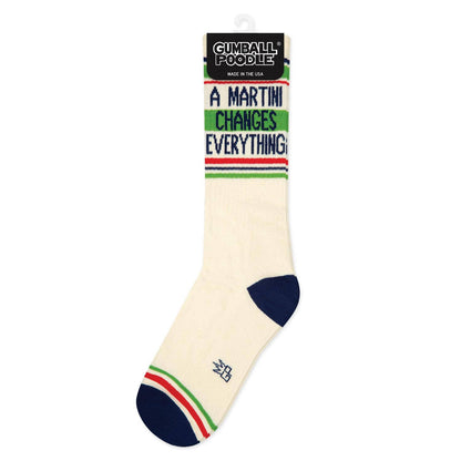 A Martini Changes Everything Gym Crew Socks