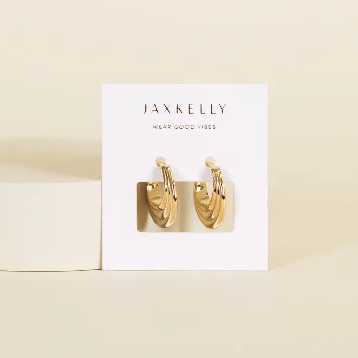 JaxKelly - Triple Arch Hoop - Earring