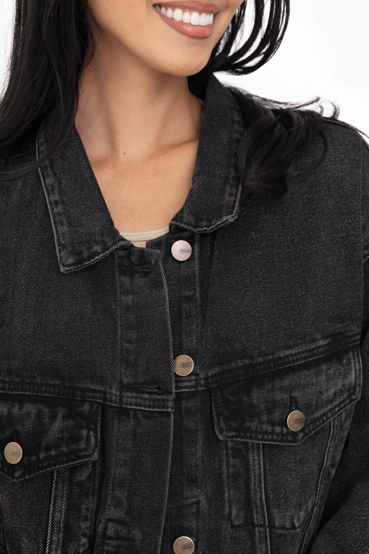 The Nina Boxy-Cut Denim Jacket