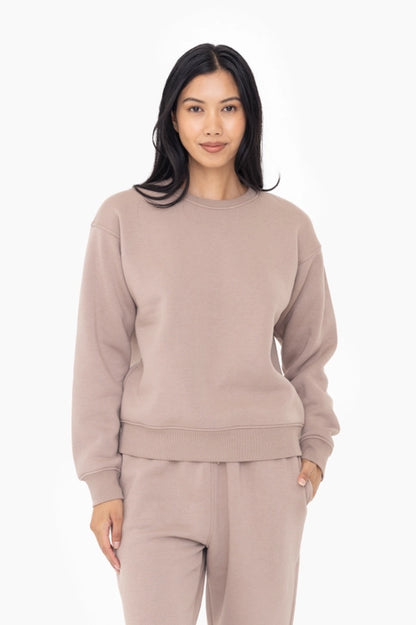 Basic Fleece Sweatshirt.