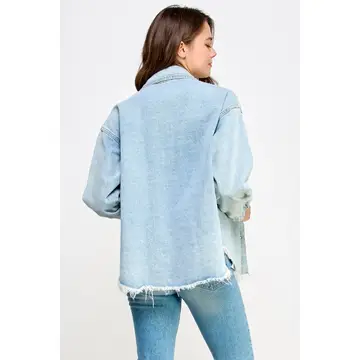 The Pearl Denim Shacket