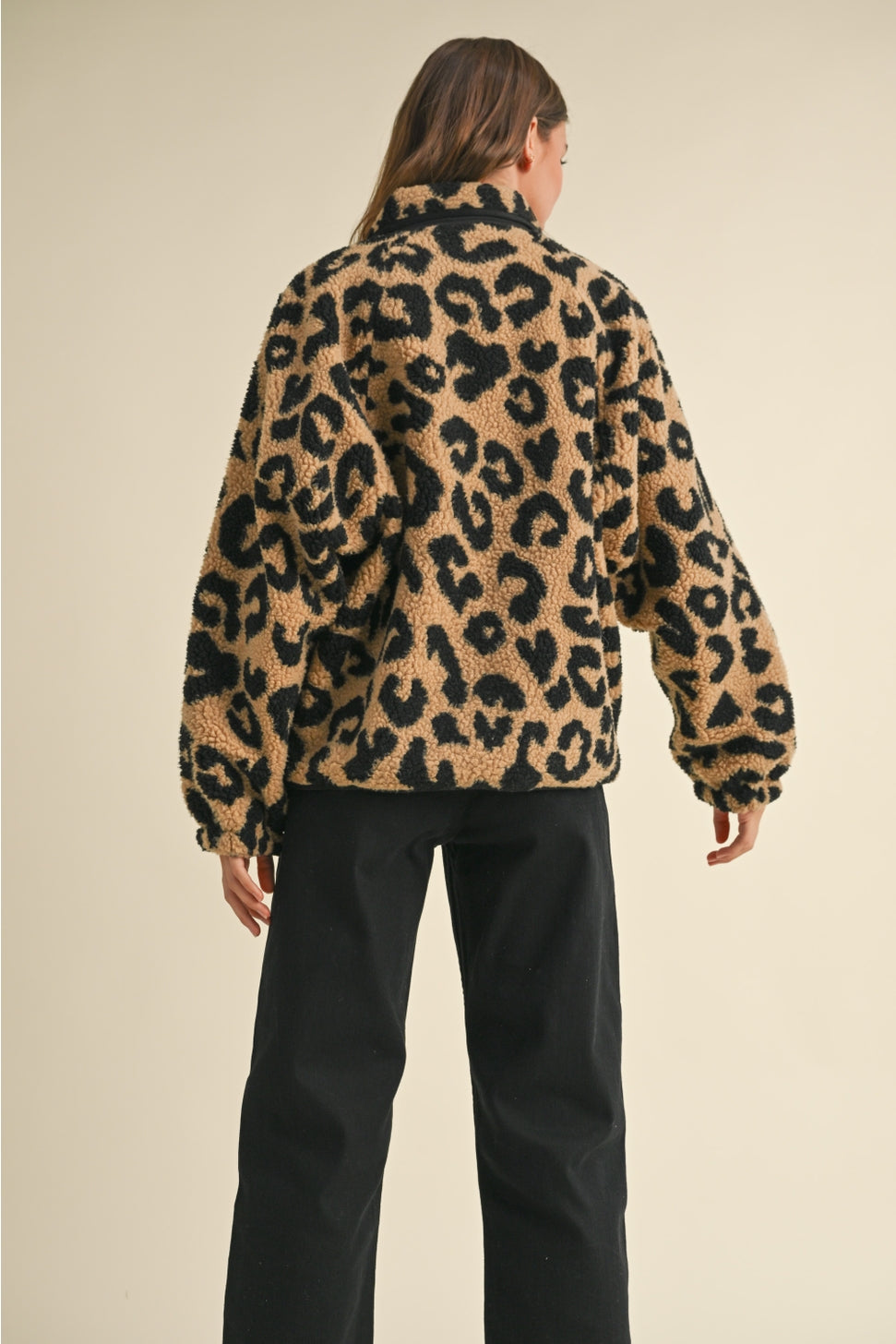 The Aspen Leopard Sherpa Jacket