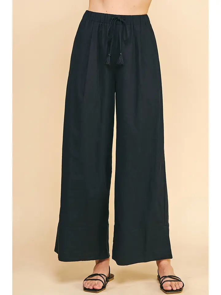 Relaxed Fit Flare Pants Navy
