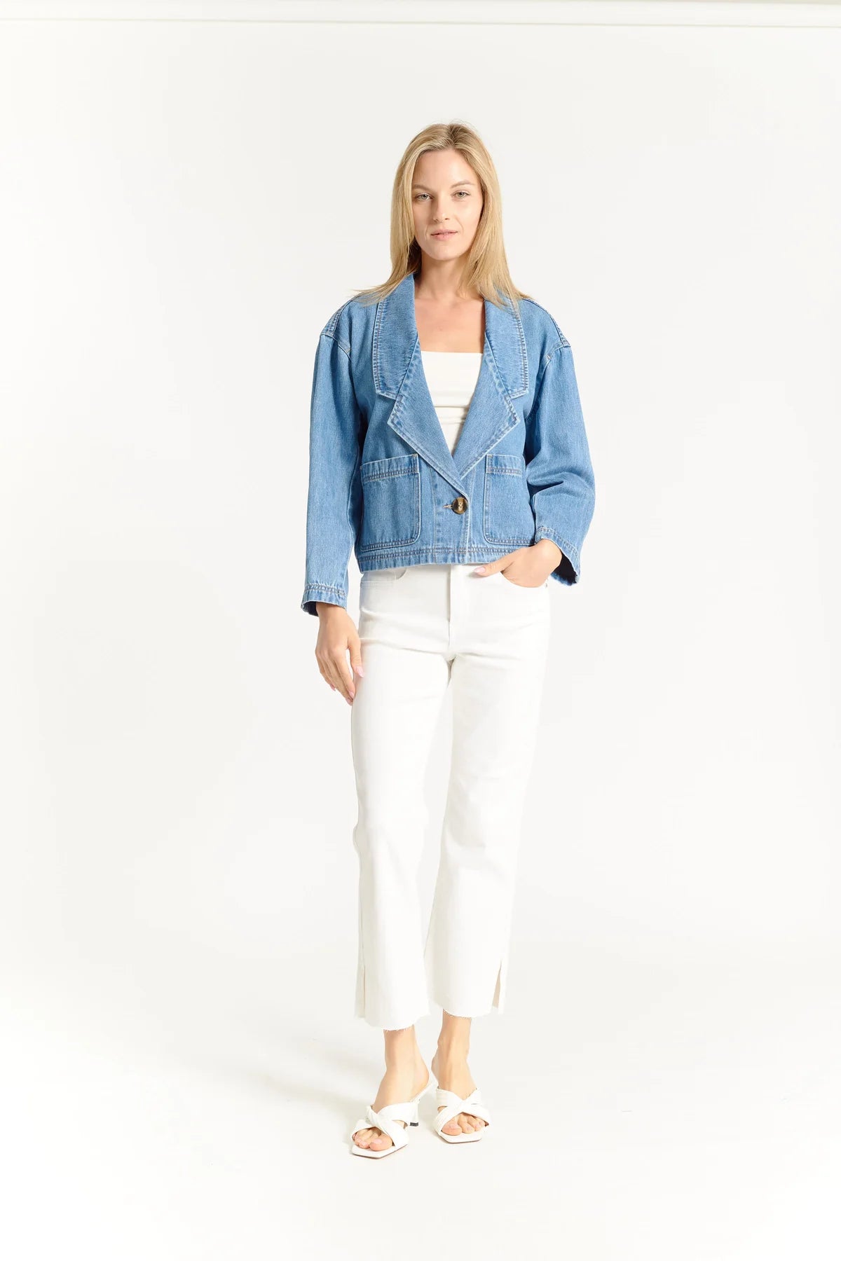 The Poppy Denim Blazer